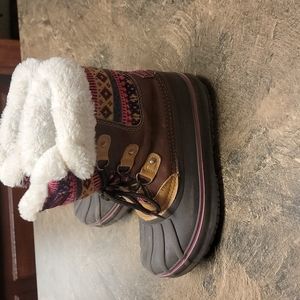 Girls London Fox Faux Fur Winter Boots